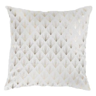 Housse De Coussin Velours "queens" 40 X 40 cm Blanc