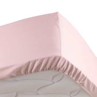 Drap Housse "percaline" 160x200cm Rose