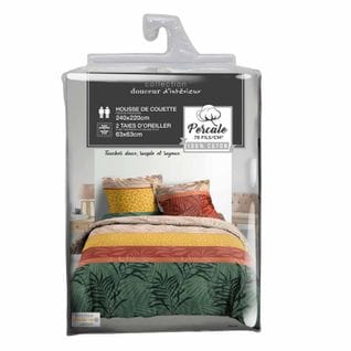 Parure De Lit Percale Indonesia Vert 240x220