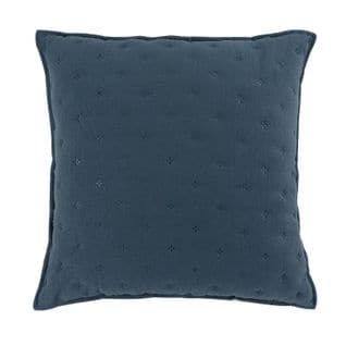 Housse De Coussin "mellow" 40x40cm Bleu et Blanc