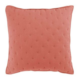 Housse De Coussin "mellow" 40x40cm Terracotta Et Blanc