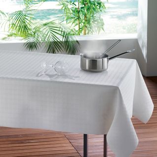 Sous Nappe Protège Table "bulgo" 140x190cm Blanc