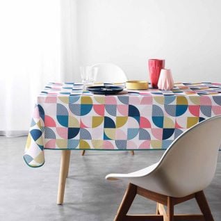 Nappe Antitache "rythmo" 150x240cm Multicolore