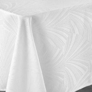 Nappe Jacquard "lolly" 140x240cm Blanc