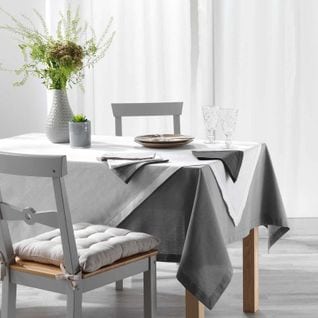 Nappe Rectangulaire "charline" 140x240cm Gris