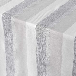 Nappe En Coton Tissée "eldora" 140x240cm Argent