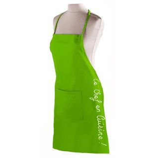 Tablier De Cuisine "cuistot" 84cm Vert Anis