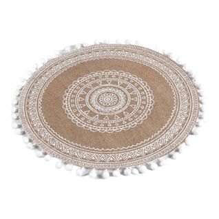 Set De Table En Jute "renata" 38cm Blanc