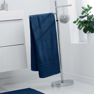 Drap De Douche "vitamine" 70x130cm Bleu Nuit