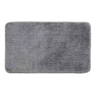 Tapis De Bain Microfibre "métallisé" 45x75cm Gris