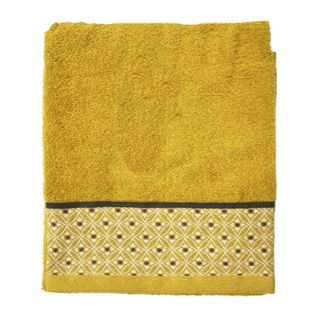 Serviette De Toilette Jacquard "belina" 50x90cm Miel