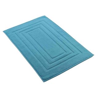 Tapis De Bain "tendresse" 50x85cm Bleu Paon