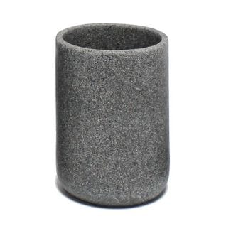 Gobelet Brosse à Dents "granite" 10cm Gris