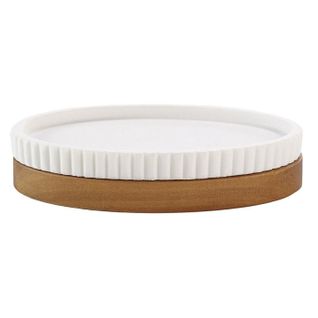 Porte Savon Design "niagara" 14cm Blanc