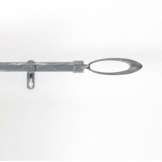 Kit Tringle Déco Extensible "ovali" 120-210cm Gris