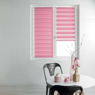 Store Enrouleur Jour Nuit "daynight" 90x180cm Rose