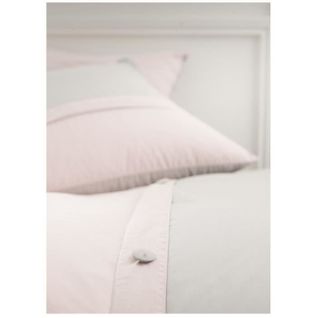 Parure De Couette Apoline  100% Percale De Coton  220 X 240 Cm  Rose + Zinc