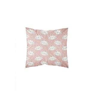 Parure De Lit Happy En Coton - Rose - 140x200 Cm