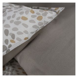 Parure De Lit 2 Personnes Imprimé Sunshine Eden En Coton - Beige - 220x240 Cm