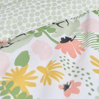 Parure De Lit  Sunshine Robin En Coton - Vert - 240x220 Cm