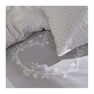 Parure De Lit   Housse De Couette 240x260 + 2 Taies D Oreiller 63x63  100% Coton 57 Fils  Constance