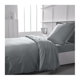 Housse De Couette  Essential  140 X 200 Cm  1 Personne  100% Coton Uni  Acier