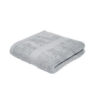 Serviette De Bain Uni Essential En Coton - Gris - 50x90 Cm