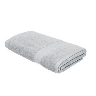 Drap De Bain Uni Essential En Coton - Gris - 70x130 Cm