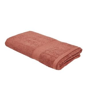 Drap De Bain Uni Essential En Coton - Rouge - 70x130 Cm