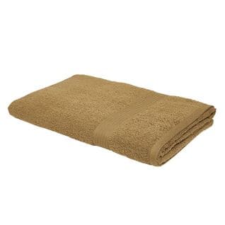 Maxi Drap De Bain Uni Essential En Coton - Bronze - 90x150 Cm