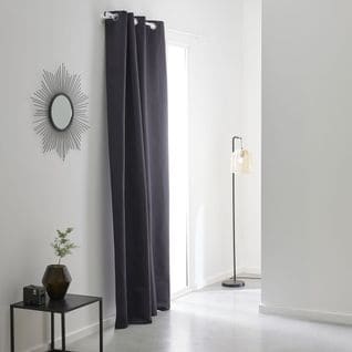 Rideau Ultra Occultant  Prestige En Polyester - Gris Anthracite - 140x240 Cm