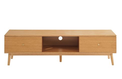 Meuble TV Marcel Placage Chêne 160cm