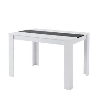 Table De Séjour Damia  Noir Et Blanc  140cm