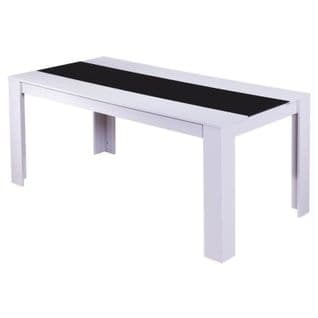Table De Séjour Damia  Noir Et Blanc  180cm