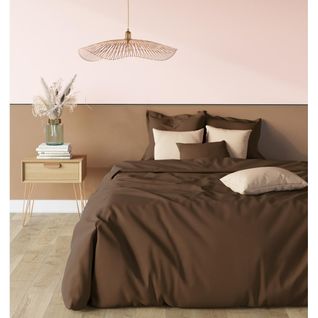 Housse De Couette Coton Tertio®  Chocolat -140 X 200