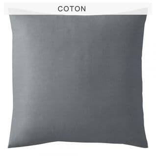 Taie D'oreiller Coton Tertio®  Gris Perle -63 X 63 Sans Volant