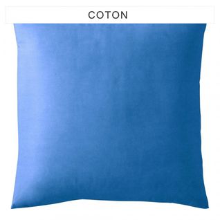 Taie D'oreiller Coton Tertio®  Bleu Azur -50 X 70 Avec Volant