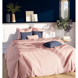 Housse De Couette Polycoton Tertio®  Rose Blush -240 X 220