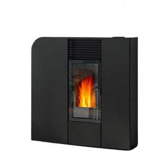 Poêle à Granulés De Bois 9kw Noir - 491010noir