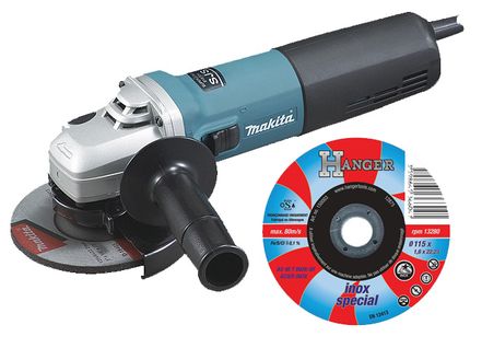 Pack Meuleuse 9565cr 1400 W 125 Mm + 50 Disques Hanger As 46 T Inox -  Makita - Promopack2