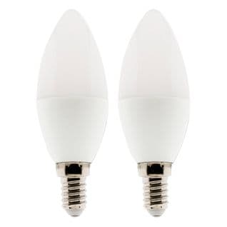 Lot De 2 Ampoules LED Flamme 5w E14 400lm 6500k - Elexity