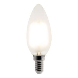 Ampoule Déco Filament LED Dépoli Flamme 4w E14 400lm 2700k (blanc Chaud)