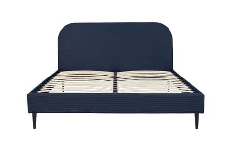 Tim Lit Double Velours Cotelé Bleu Nuit 160x200