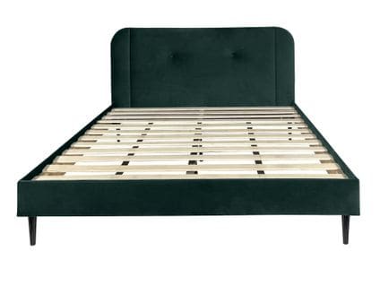 Brianna Lit Double Velours Vert Bouteille 160x200