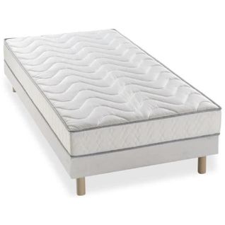 Ensemble Matelas + Sommier Unelma 90 X 190 Cm - 5 Zones Et Mémoire De Forme - 16 Cm