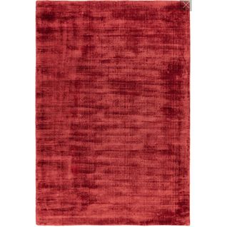 Tapis De Salon Lame En Viscose - Rouge Foncé - 200x290 Cm