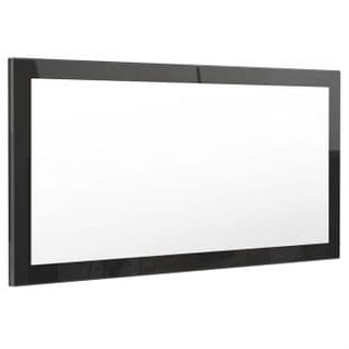 Miroir Laqué Noir 110 Cm
