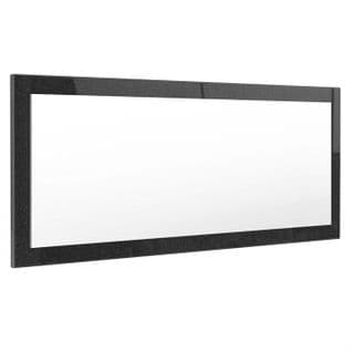 Miroir Laqué Noir 139 Cm