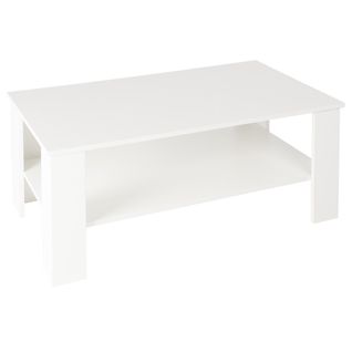 Table Basse Blanche Mat 100 x 60 x 42