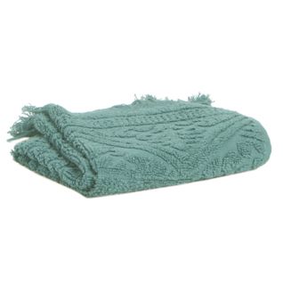 Drap De Bain Zoe Vert De Gris 100 X 180 Cm Vivaraise